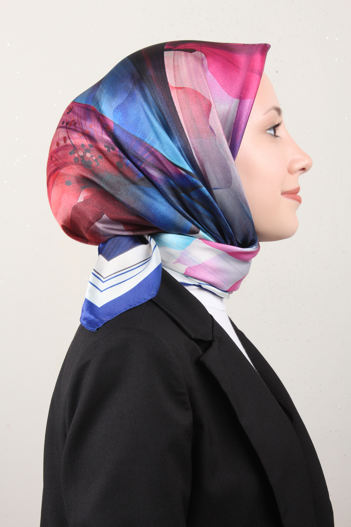  Luxer Eşarp 3616-6 Saks 