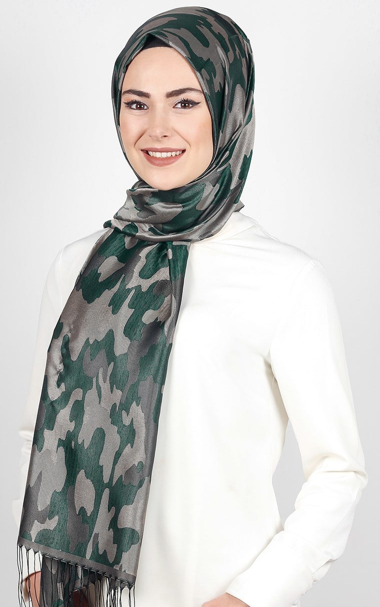 Kamuflaj İpeksi Şal 5550-39