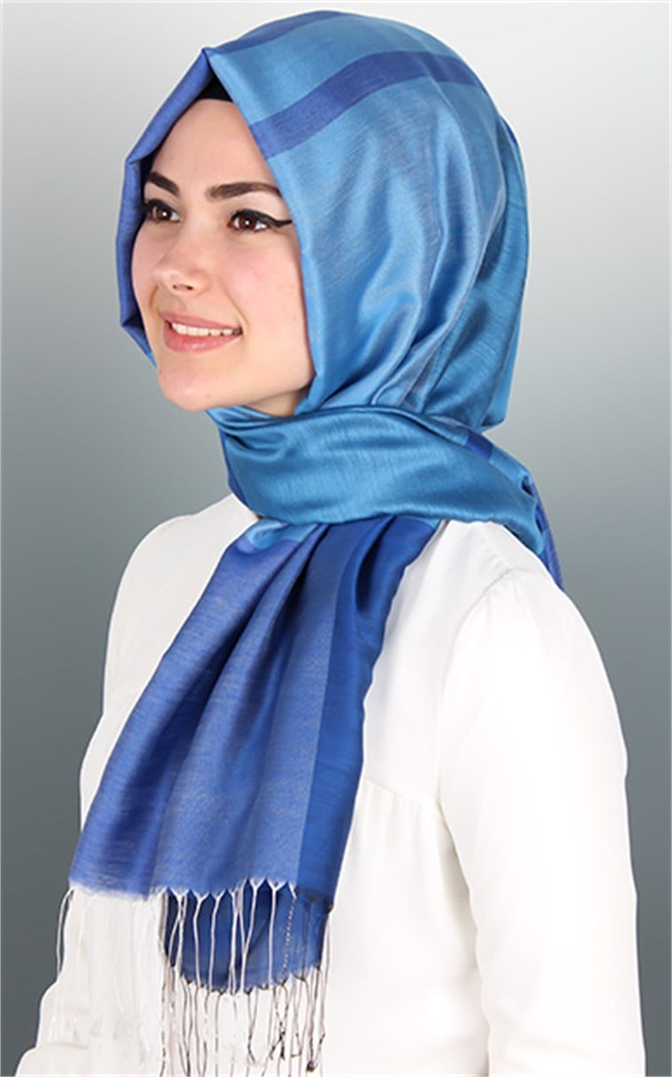 500-0013-84 ÇİFT YÖNLÜ İPEKSİ ŞAL