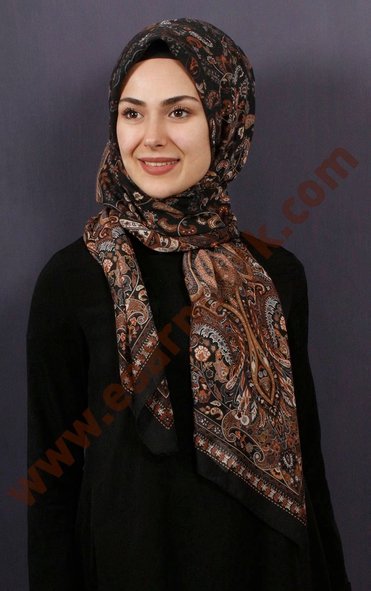 %100 Pamuk Şal Eşarp 1038-33