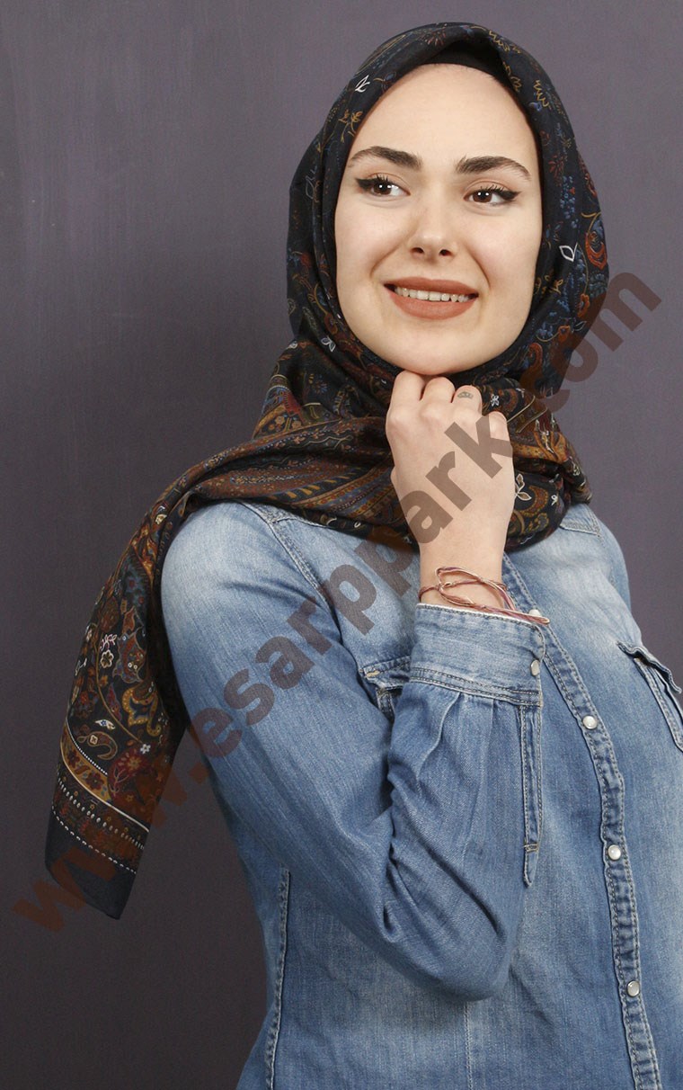 %100 Pamuk Şal Eşarp 1038-4