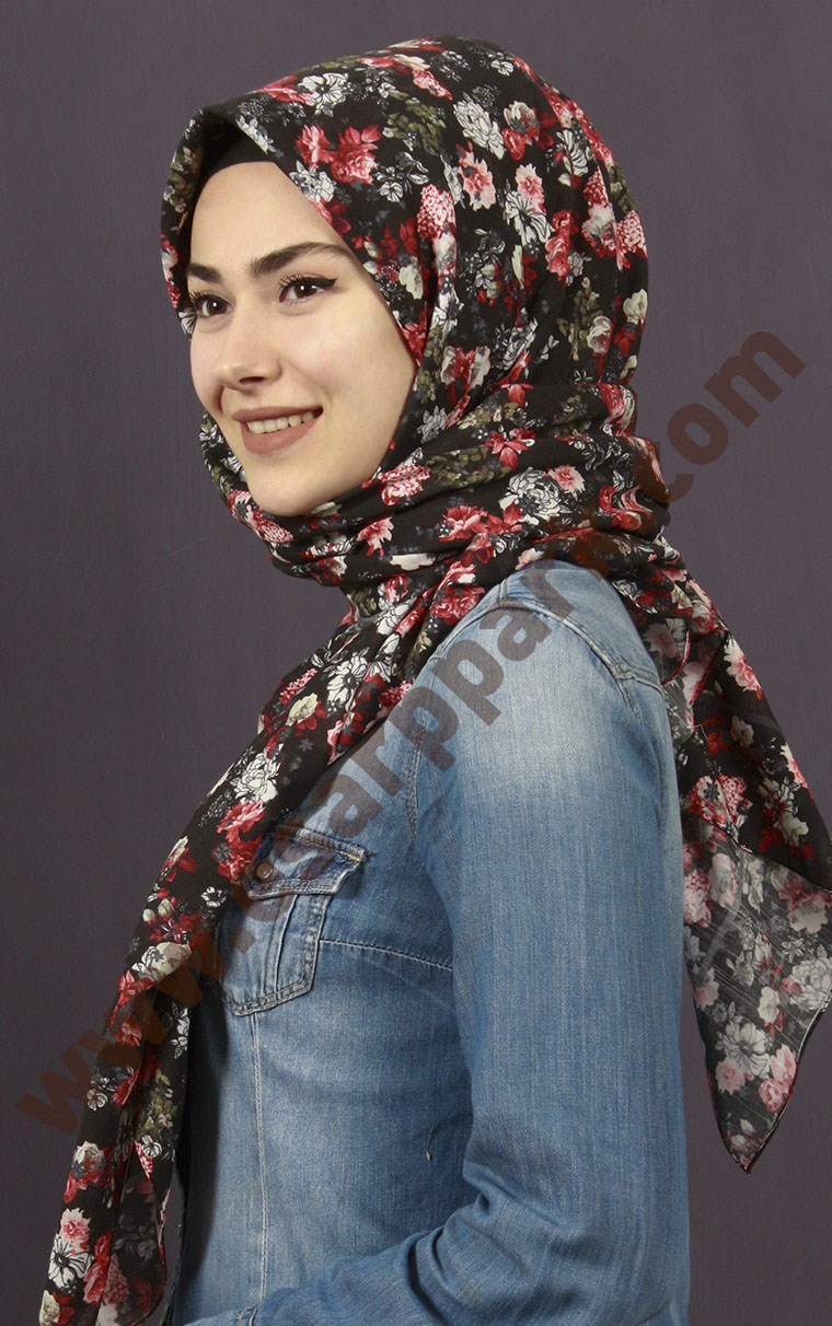 %100 Pamuk Şal Eşarp 1039-1