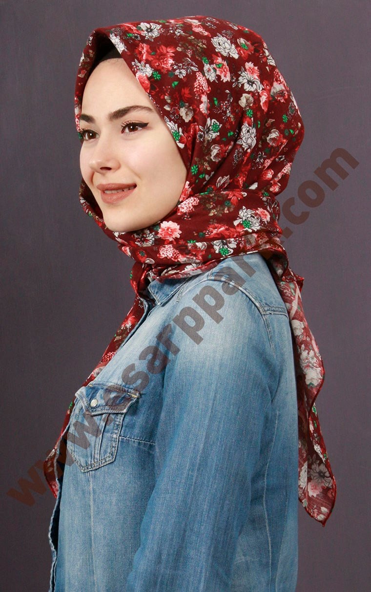 %100 Pamuk Şal Eşarp 1039-10