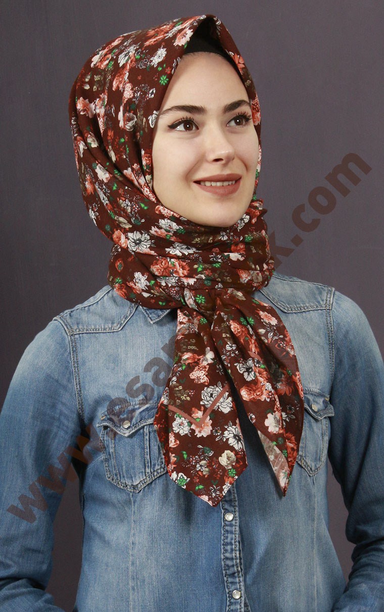 %100 Pamuk Şal Eşarp 1039-7