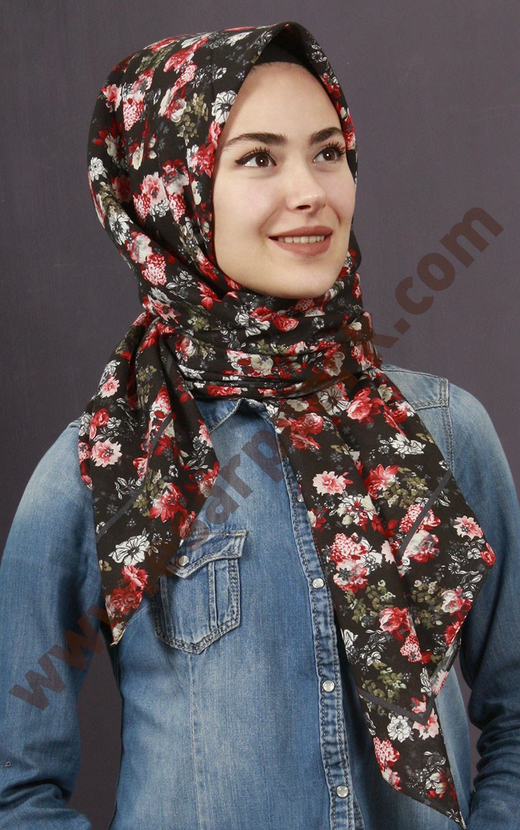 %100 Pamuk Şal Eşarp 1039-8