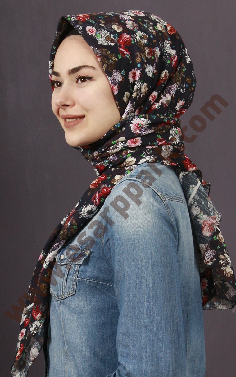 %100 Pamuk Şal Eşarp 1039-9