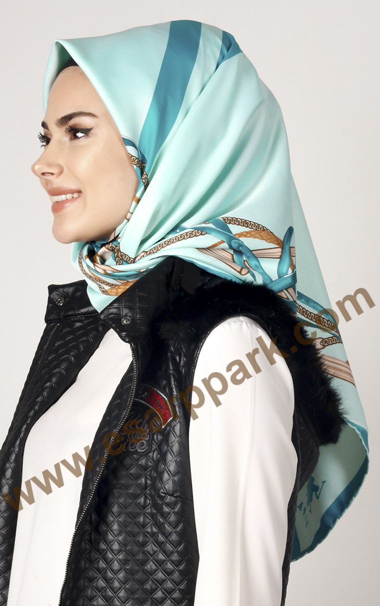 102-0008-04 U.S POLO ASSN EŞARP AQUA