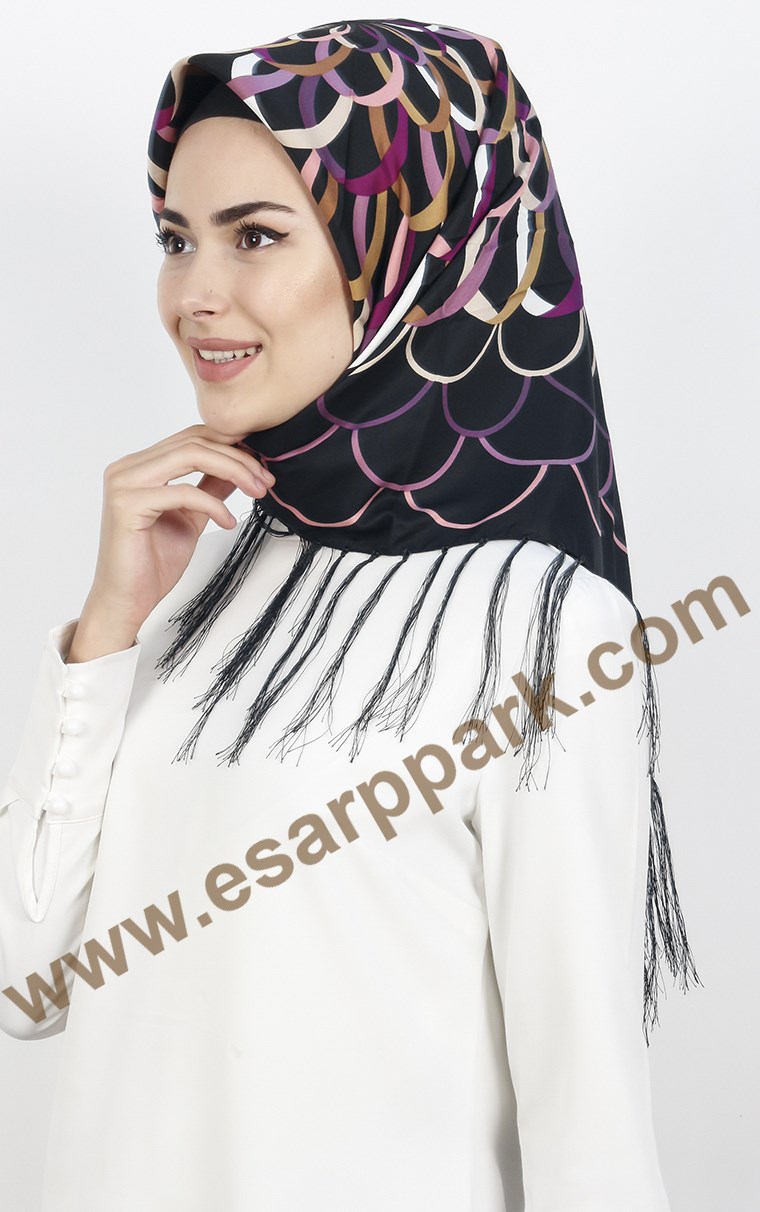 111-0012-05 PİRAMİT PÜSKÜLLÜ EŞARP