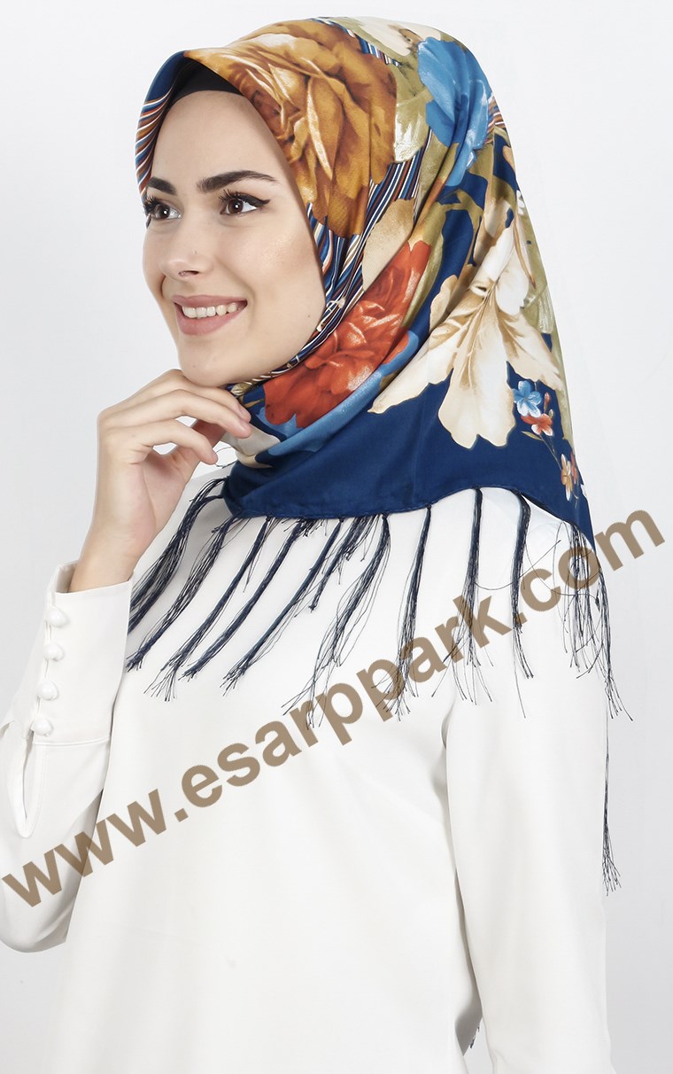 111-0014-04 PİRAMİT PÜSKÜLLÜ EŞARP