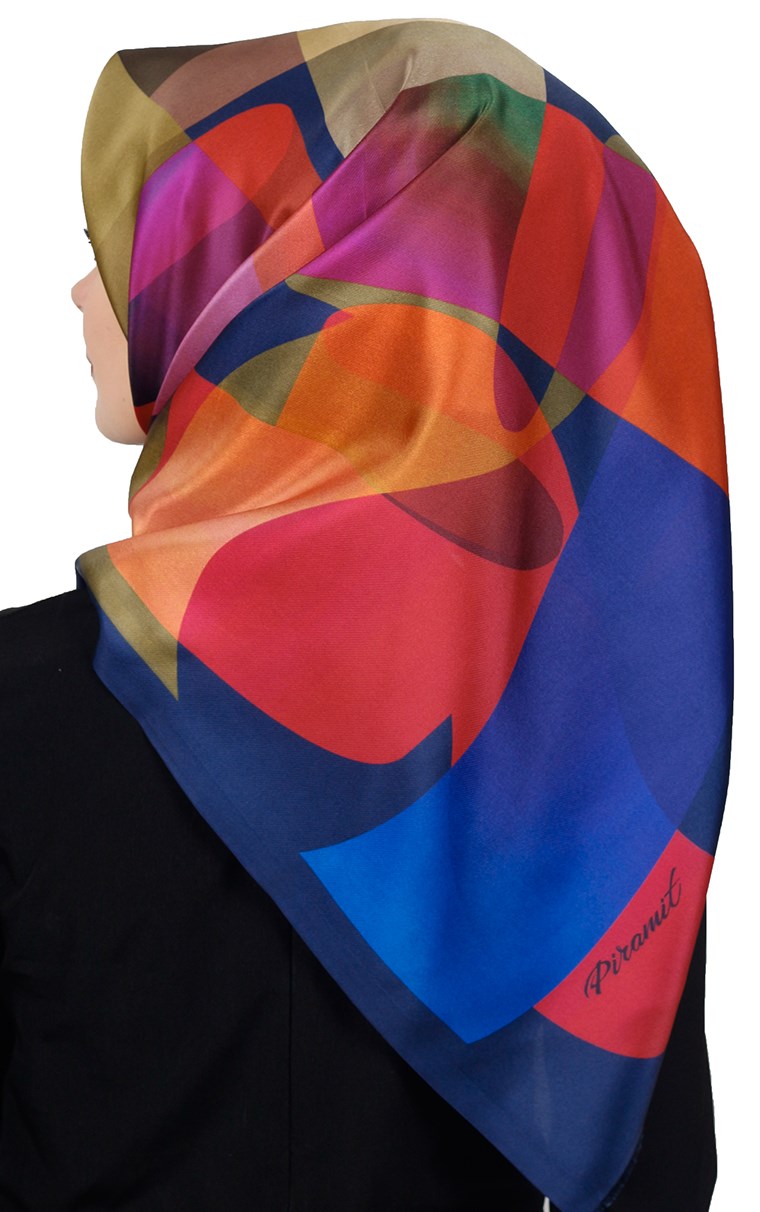 Piramit Tafta Dijital Eşarp 1917-3