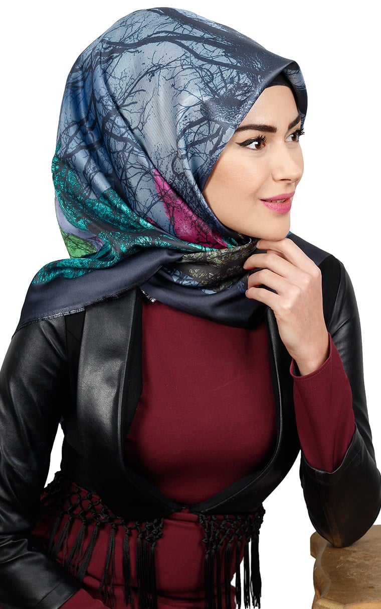 Tafta Dijital Eşarp 1332-3