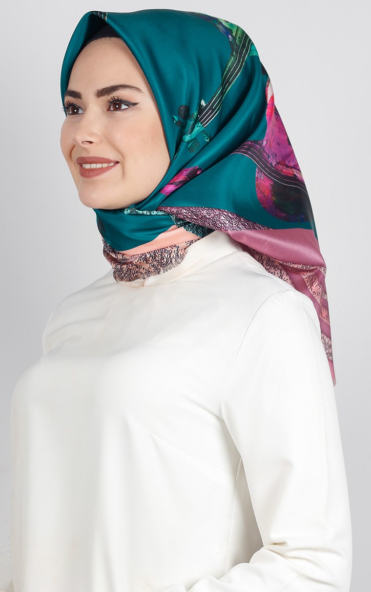 Piramit Tafta Dijital Eşarp 1923-8