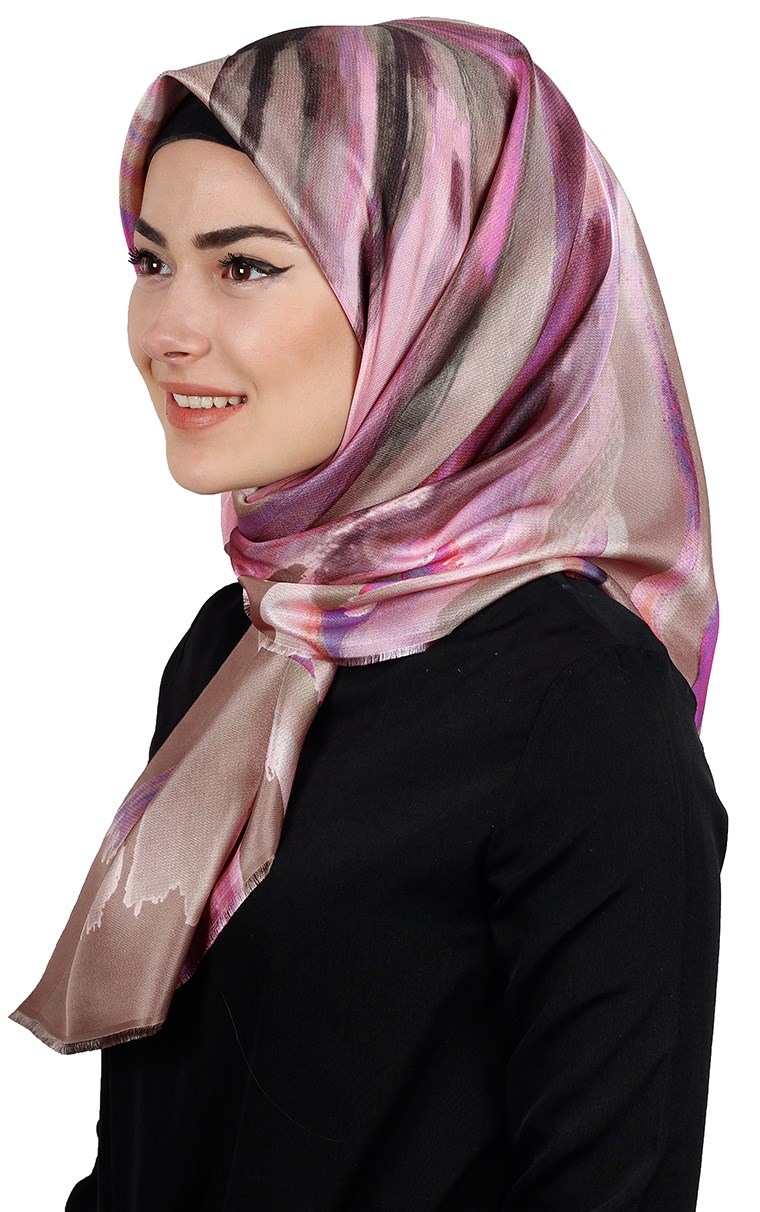 Piramit Tafta Dijital Eşarp 1913-5