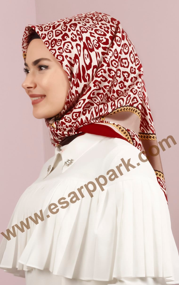 3559-24 ARMİNE İPEK VİZON BORDO