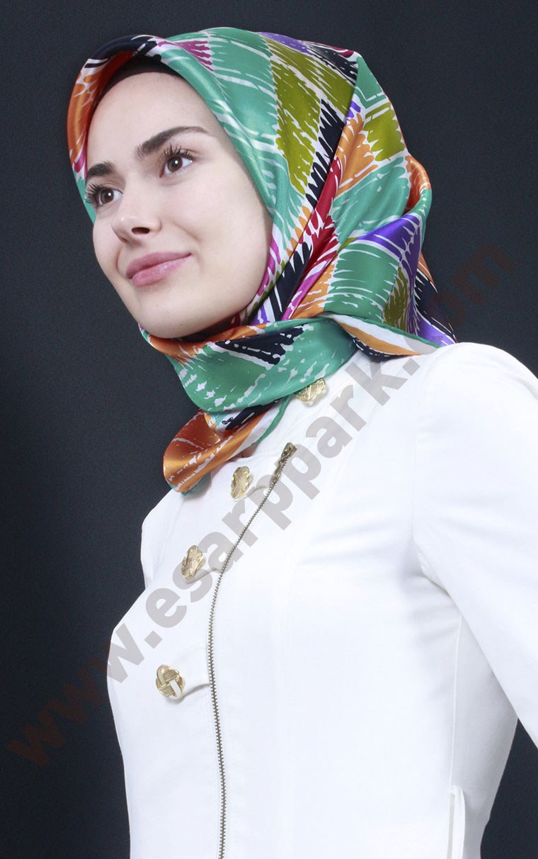 3869-02 ARMİNE İPEK TURUNCU EKRU