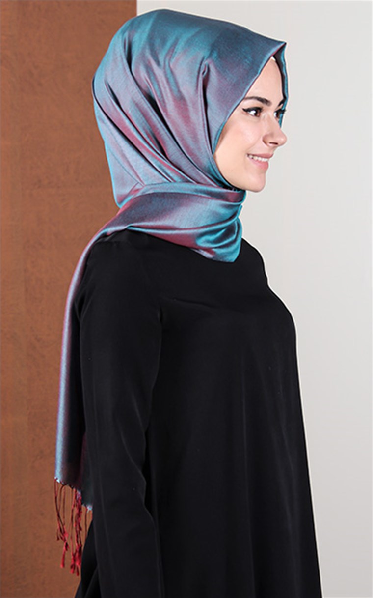 500-0015-34 ÇİFT YÖNLÜ İPEKSİ ŞAL