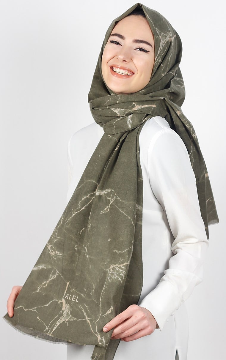 Akel Mermer Desen Şal 5000-3