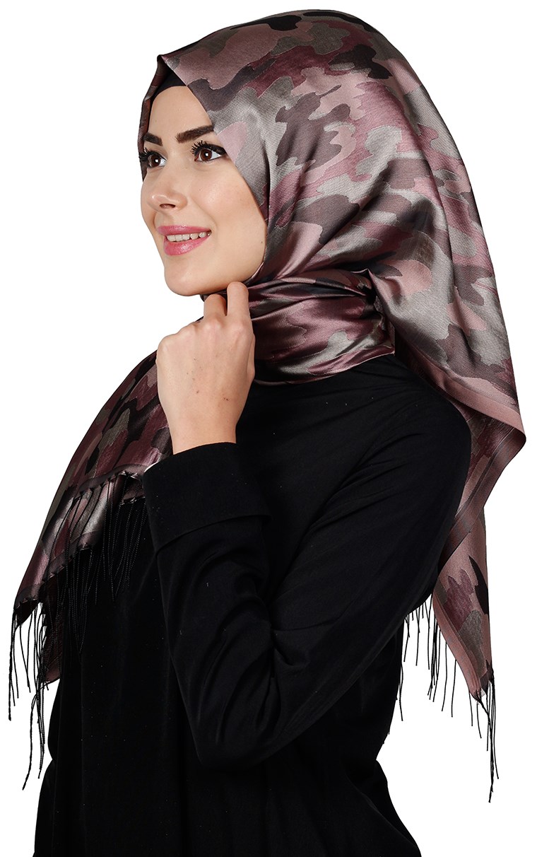 Kamuflaj İpeksi Şal 5550-4