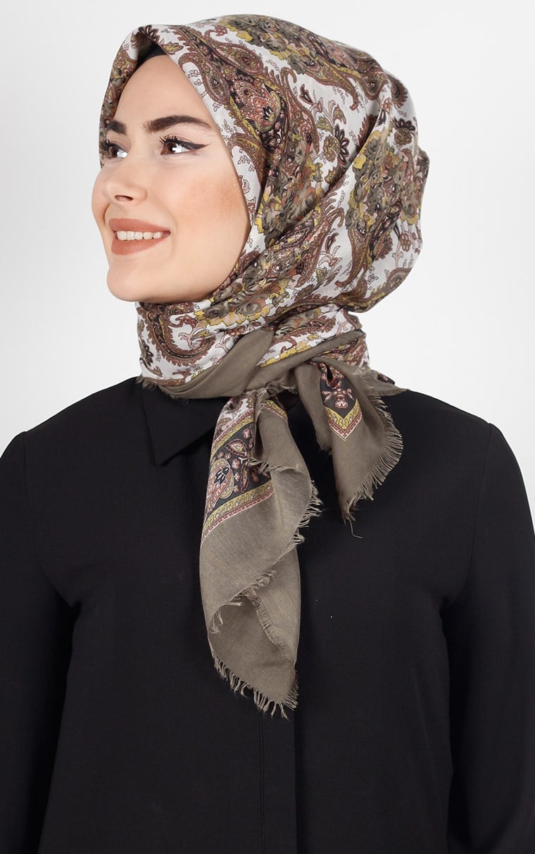 Akel Pamuklu 140x140 Cm Eşarp 1080-4