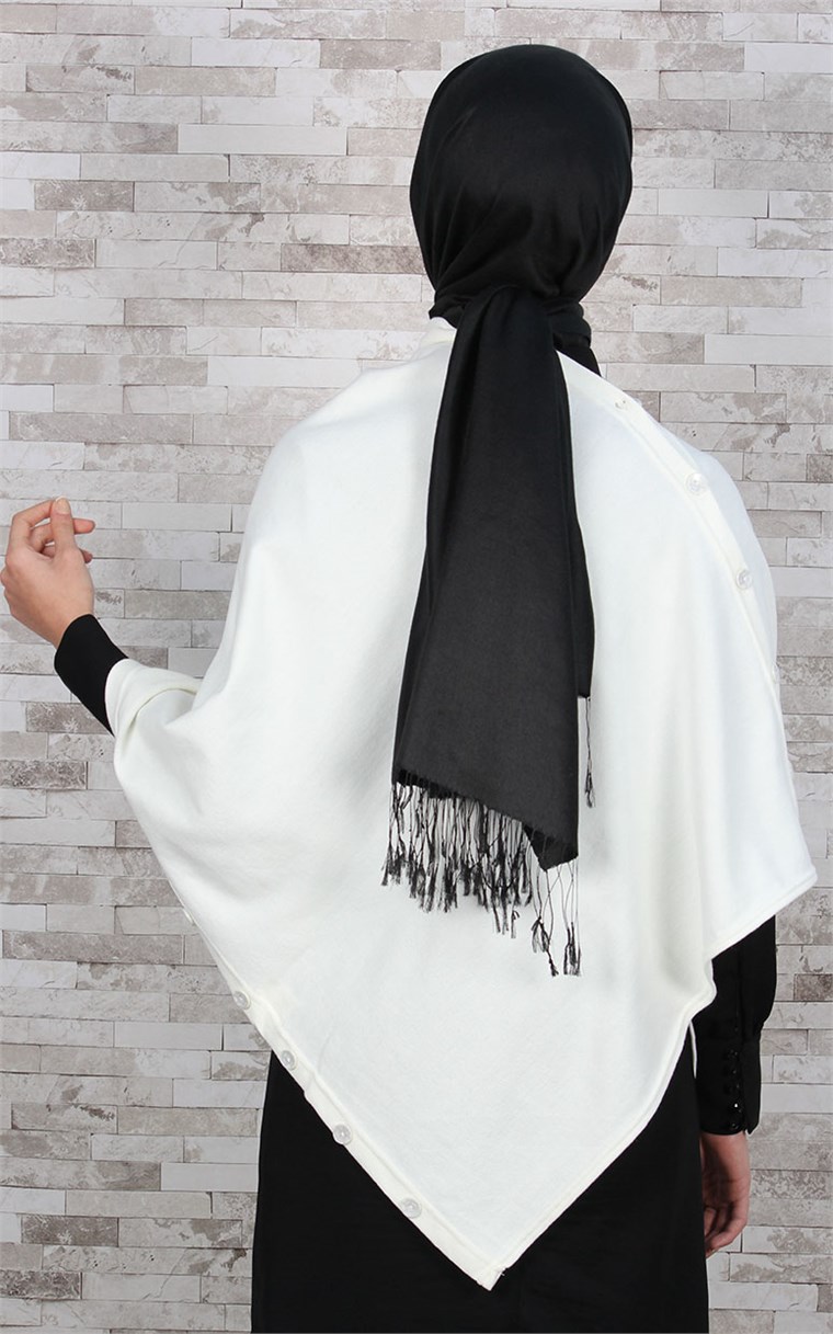 513-0001-08 DÜĞMELİ PANÇO EKRU