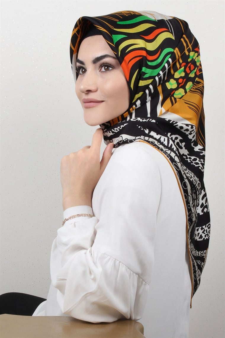 4383-10 ARMİNE İPEK HARDAL SARI