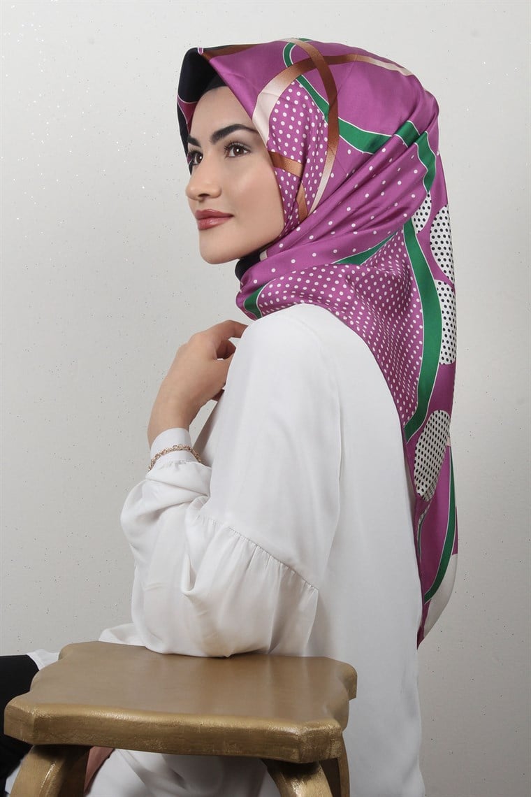 4501-02 ARMİNE İPEK VİZON TURKUAZ