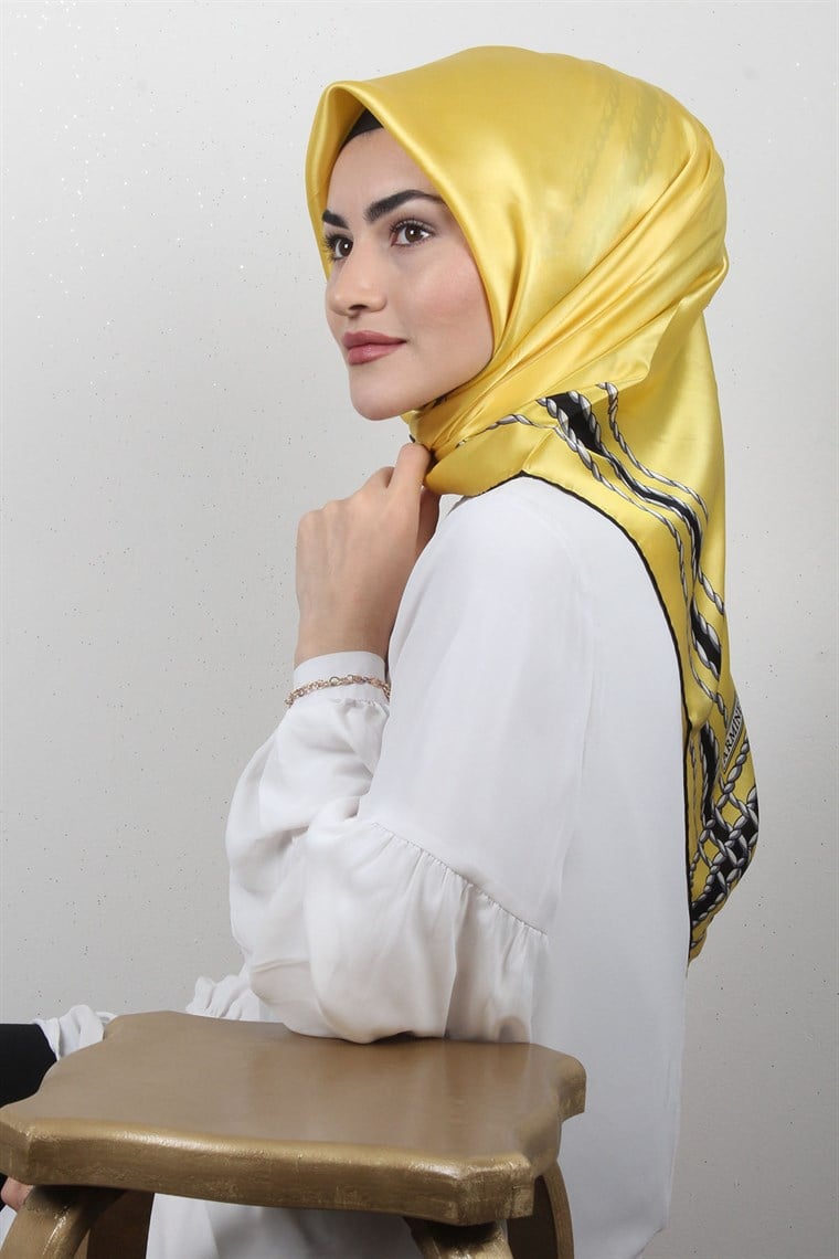4504-06 ARMİNE İPEK LACİVERT SOMON