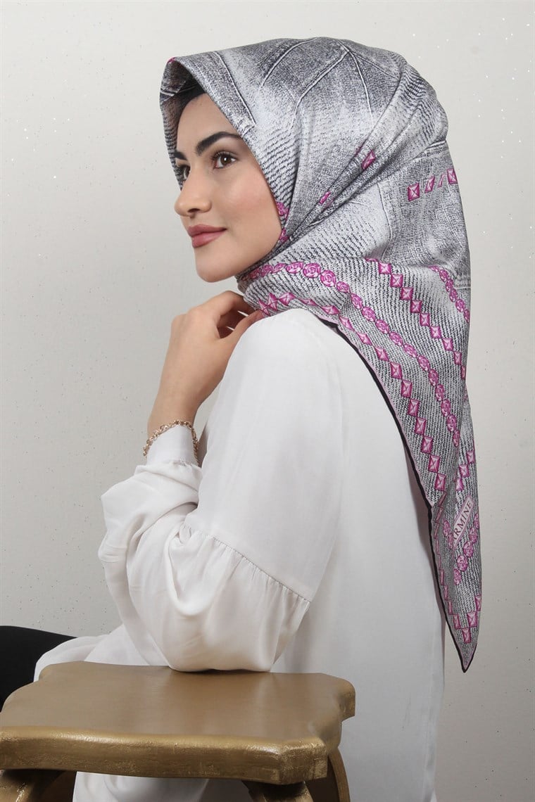 4505-18 ARMİNE İPEK MOR