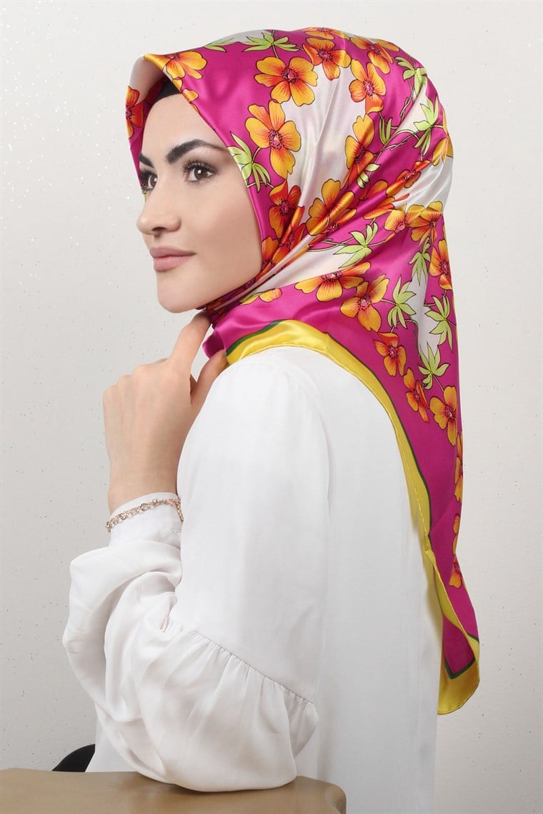 4513-17 ARMİNE İPEK KIRMIZI PEMBE