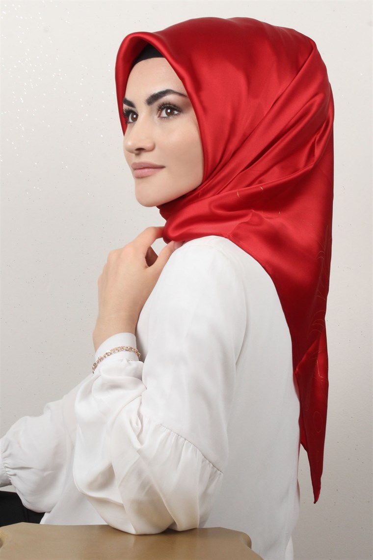 4514-01 ARMİNE İPEK BORDO GOLD