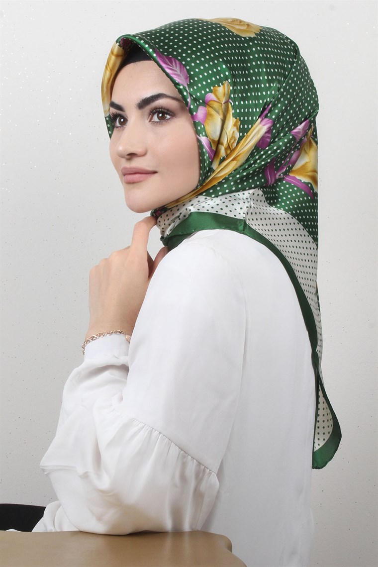 4534-01 ARMİNE İPEK SİYAH SARI