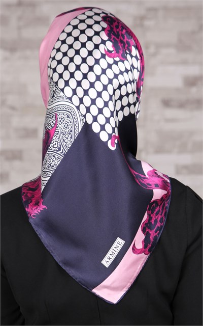 6832-01 ARMİNE İPEK EŞARP 2015 YAZ