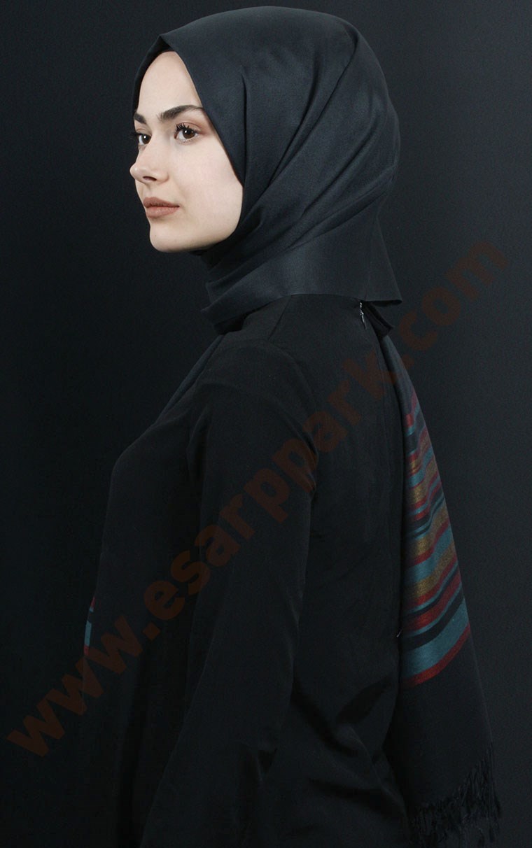 500-0001-29 ÇİFT YÖNLÜ İPEKSİ ŞAL TURUNCU