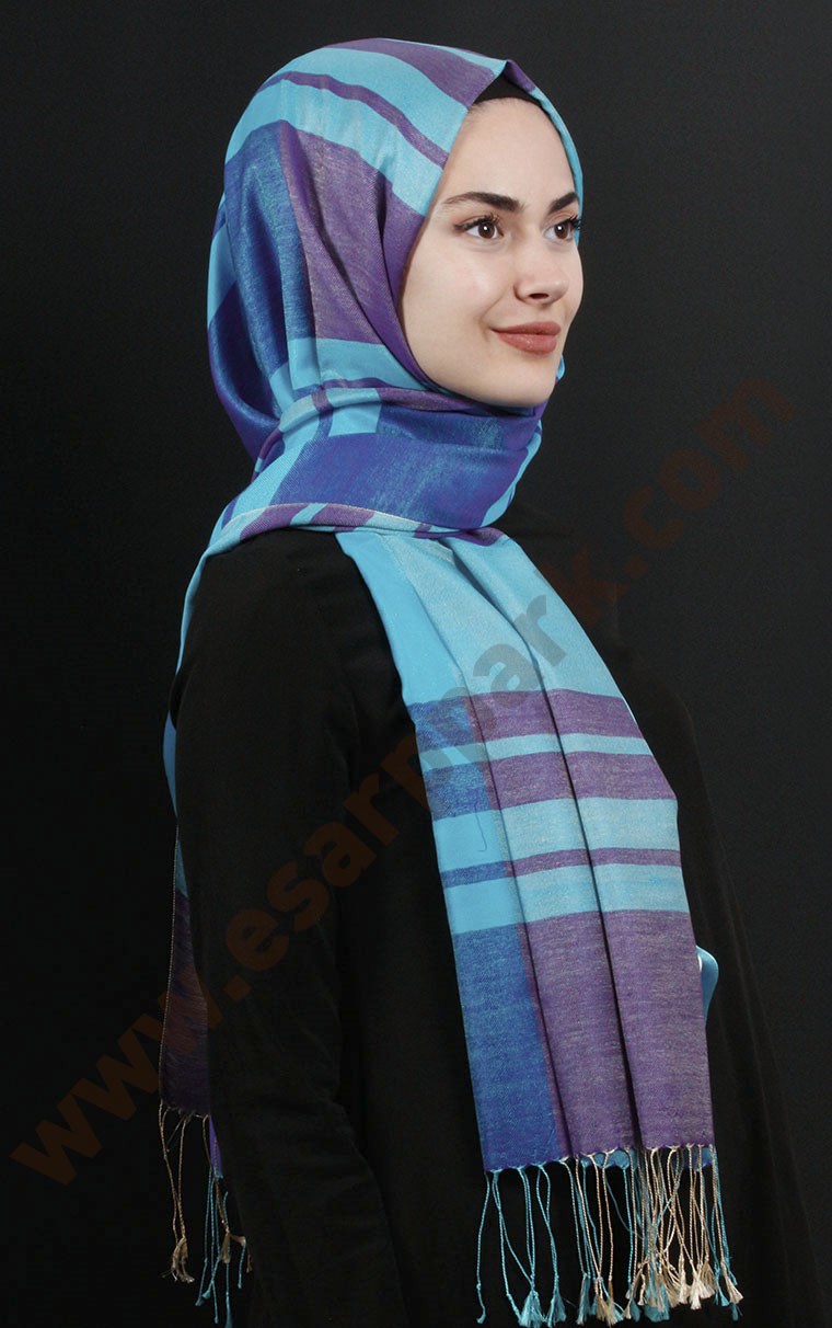 500-0013-32 ÇİFT YÖNLÜ İPEKSİ ŞAL