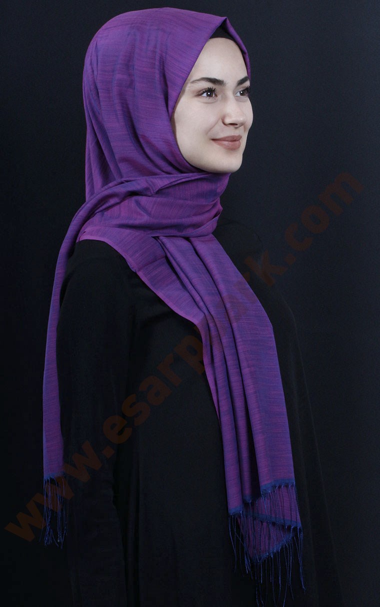 500-0013-42 ÇİFT YÖNLÜ İPEKSİ ŞAL