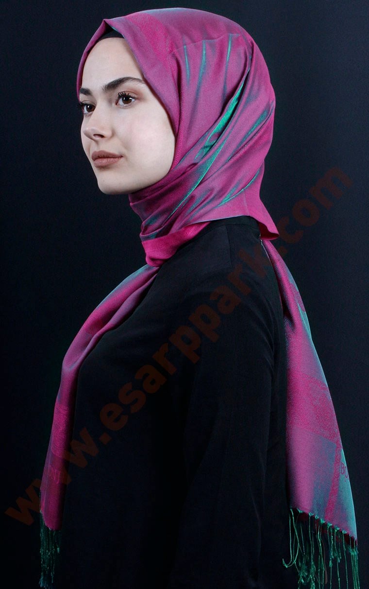 500-0013-44 ÇİFT YÖNLÜ İPEKSİ ŞAL