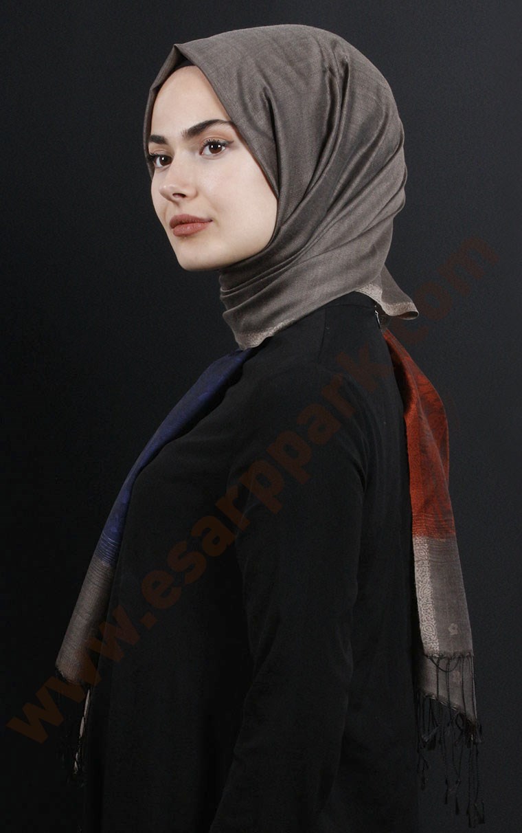 500-0013-46 ÇİFT YÖNLÜ İPEKSİ ŞAL