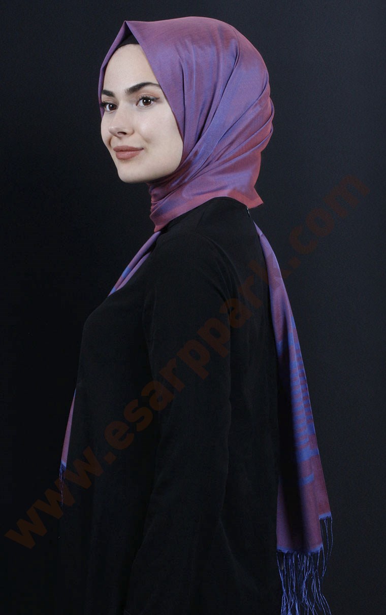 500-0014-08 ÇİFT YÖNLÜ İPEKSİ ŞAL