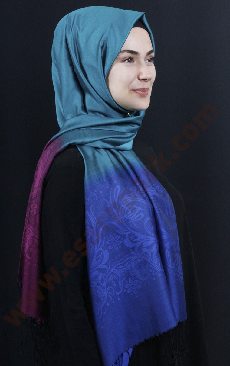 500-0015-15 ÇİFT YÖNLÜ İPEKSİ ŞAL