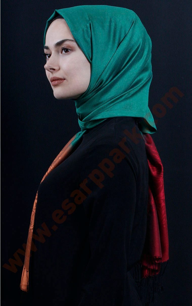 500-0015-21 ÇİFT YÖNLÜ İPEKSİ ŞAL