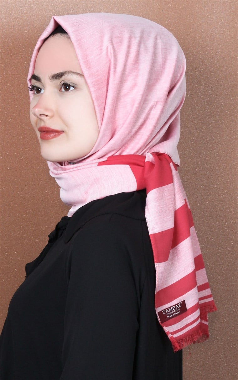 506-0002-16 EMİTASYON İPEK ŞAL FUŞYA MAVİ