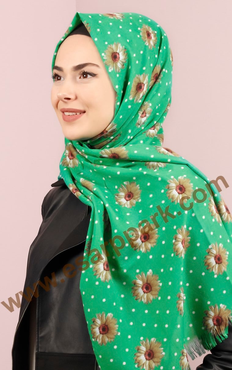 518-0006-04 YÜNLÜ ŞAL YEŞİL