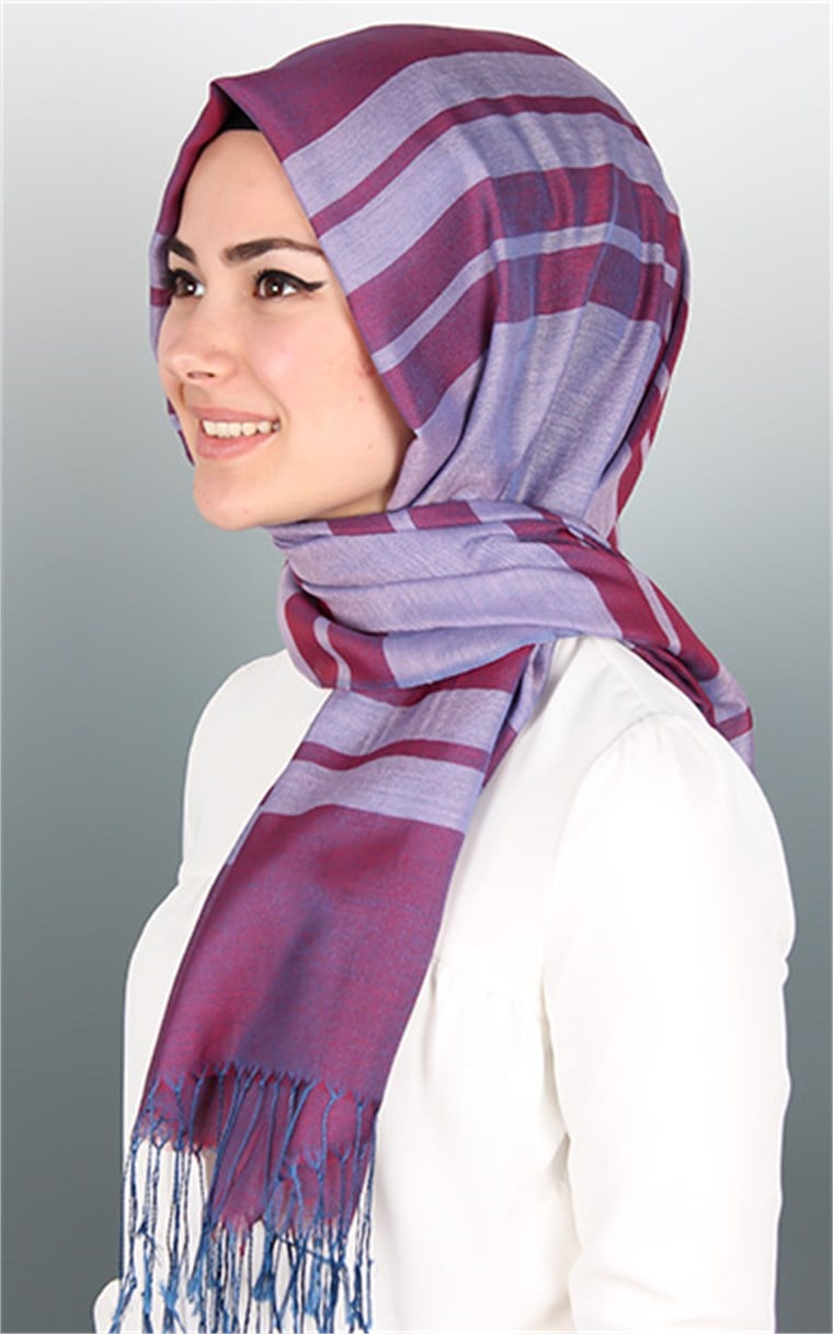 500-0013-64 ÇİFT YÖNLÜ İPEKSİ ŞAL