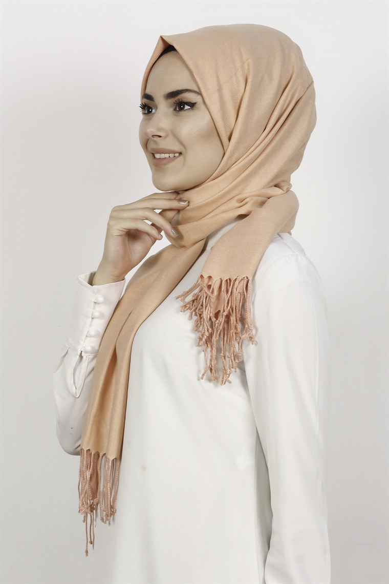 520-0001-18 DÜZ PAŞMİNA ŞAL SOMON