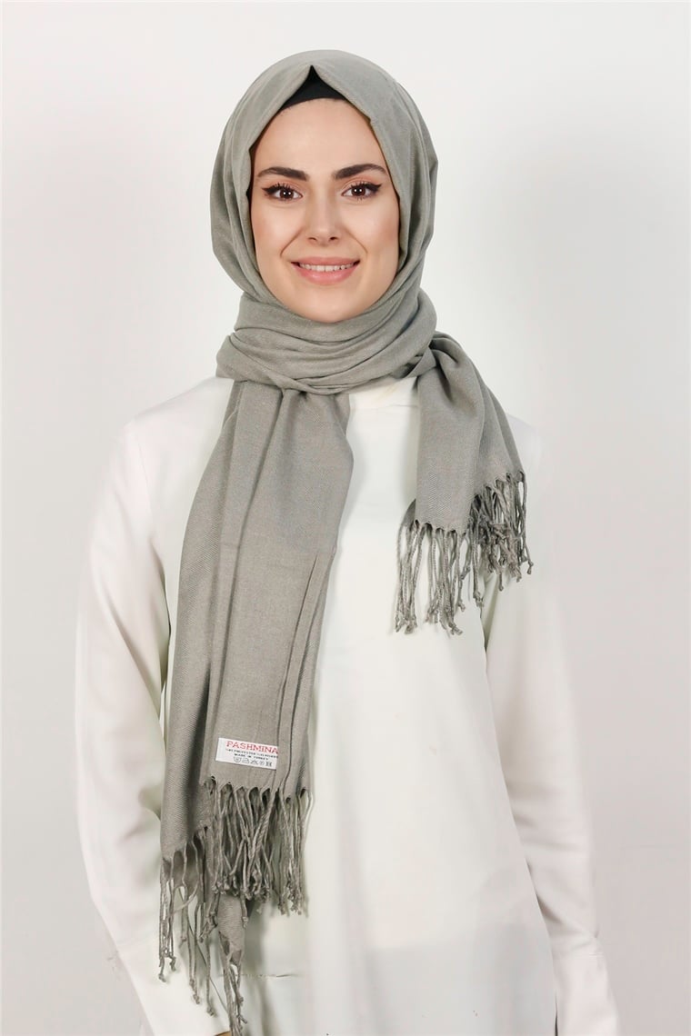 520-0001-32 DÜZ PAŞMİNA ŞAL