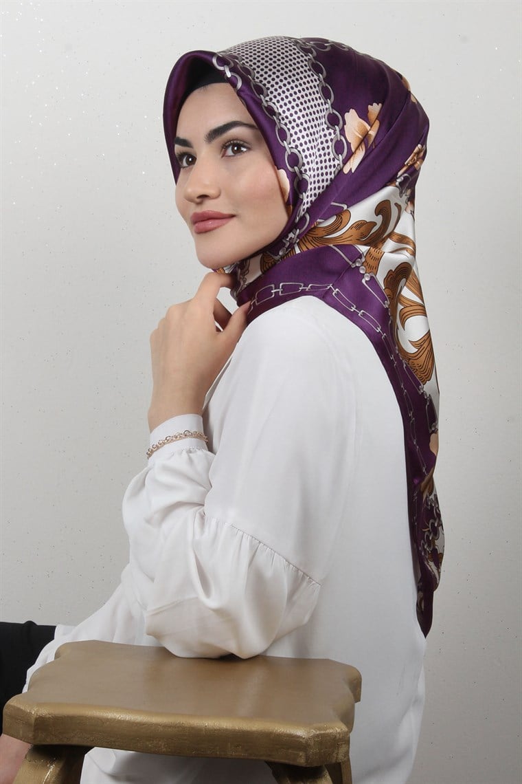 5208-18 ARMİNE İPEK SİYAH KIRMIZI