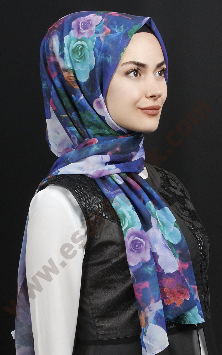 525-0001-12 FİESTA KREP ŞAL SAKS