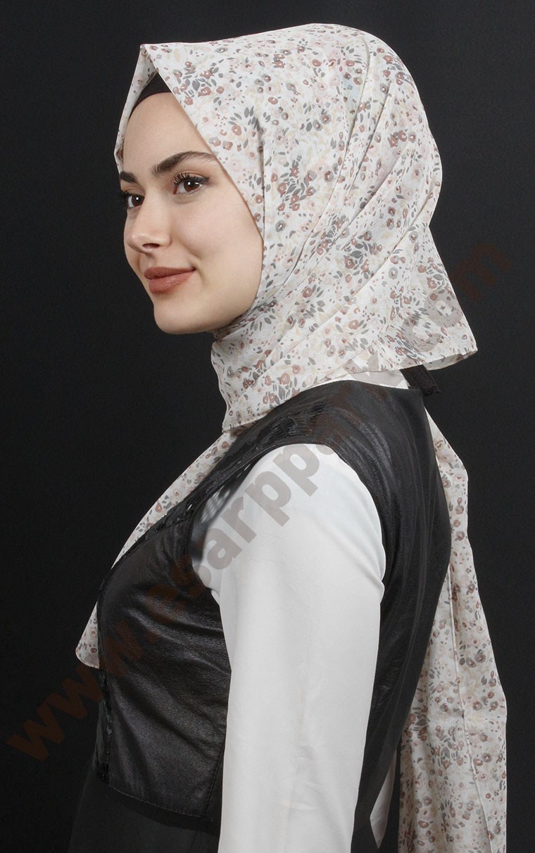 525-0001-17 FİESTA KREP ŞAL EKRU