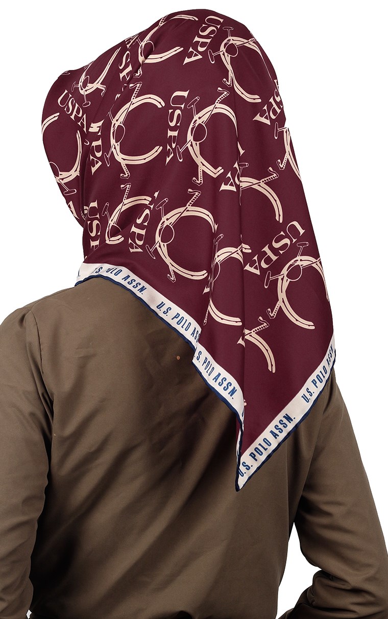 102-0030-01 U.S POLO ASSN EŞARP BORDO