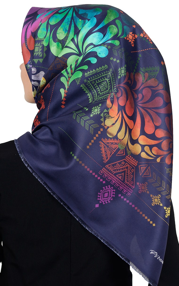 Piramit Tafta Dijital Eşarp 1915-9